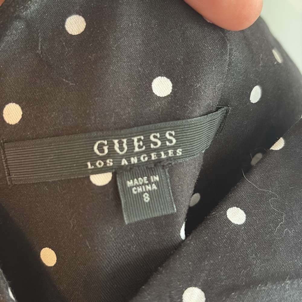 Guess Blue Sheath Mini Dress V-Neck Sleeveless - Picture 2 of 6